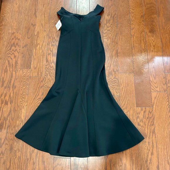 Calvin Klein long black dress fishtail mermaid formal gown wedding sexy NWT - Picture 7 of 10